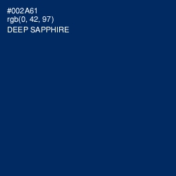 #002A61 - Deep Sapphire Color Image